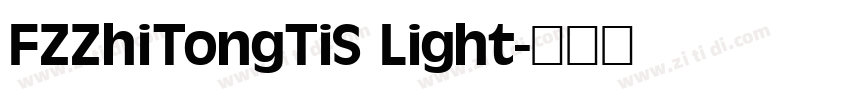 FZZhiTongTiS Light字体转换